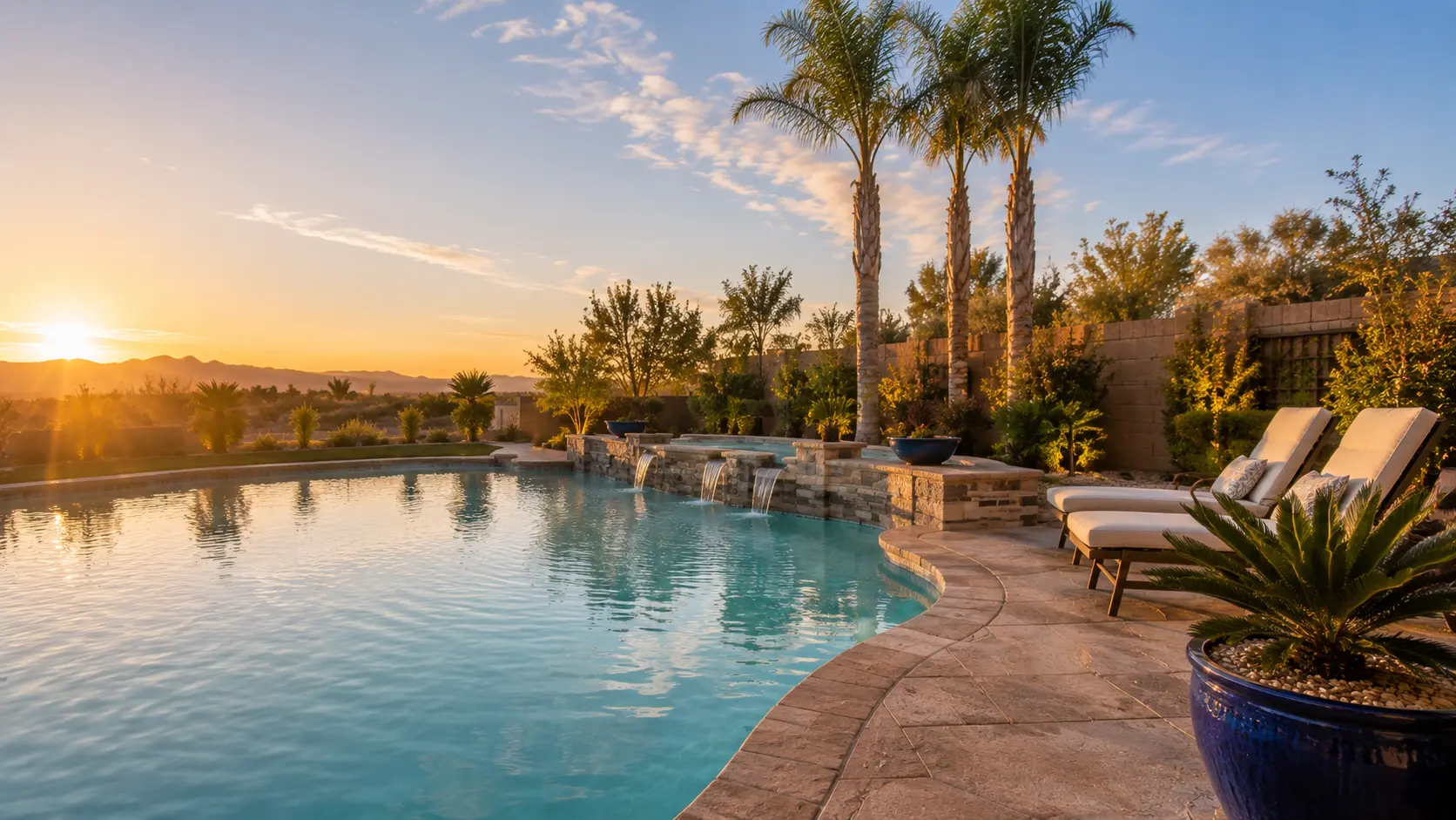 All In Pools owner on a Las Vegas pool service call